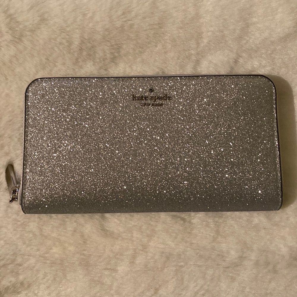 Kate Spade Silver Glitter Wallet